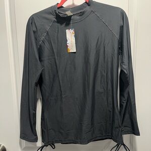 Fashion World Women's UV Protection Swim Shirt Size L